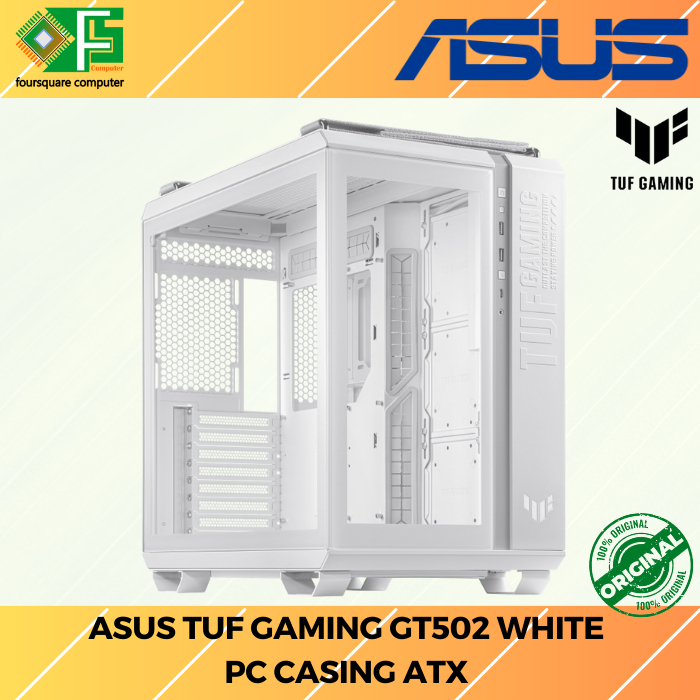 Casing PC ASUS TUF Gaming GT502 White | Casing Komputer ATX