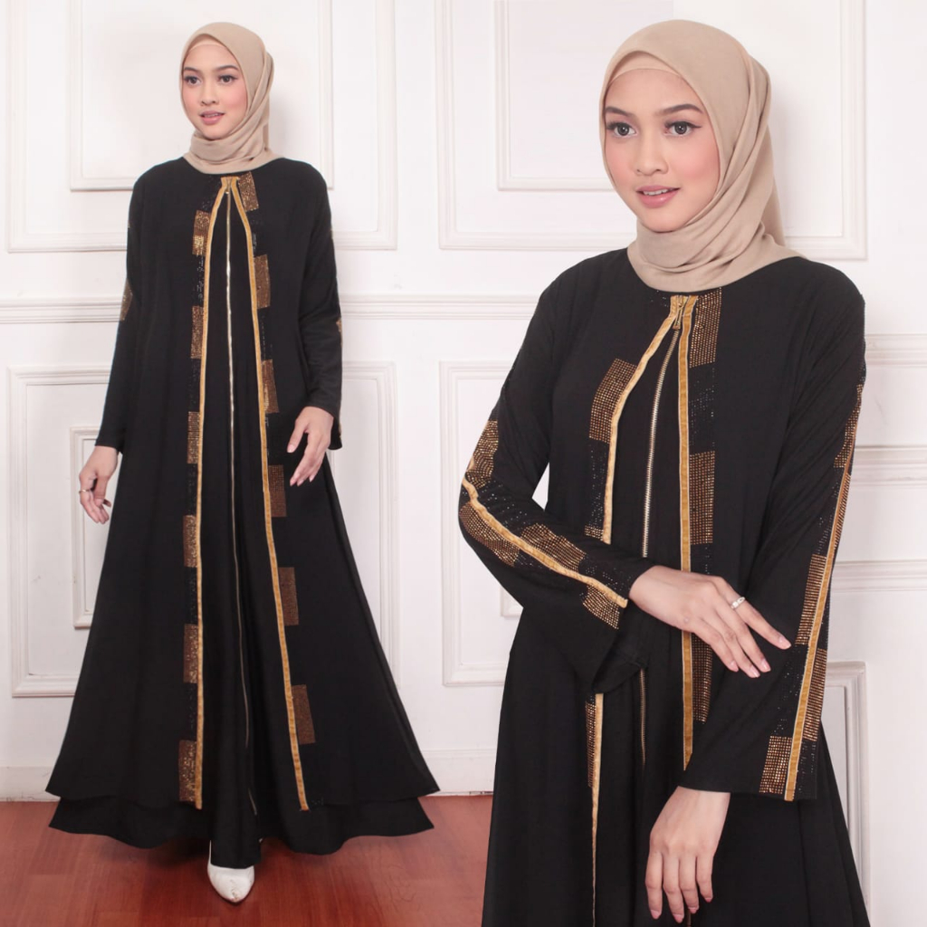 Abaya premium terbaru gamis arab abaya turkey bordir 161