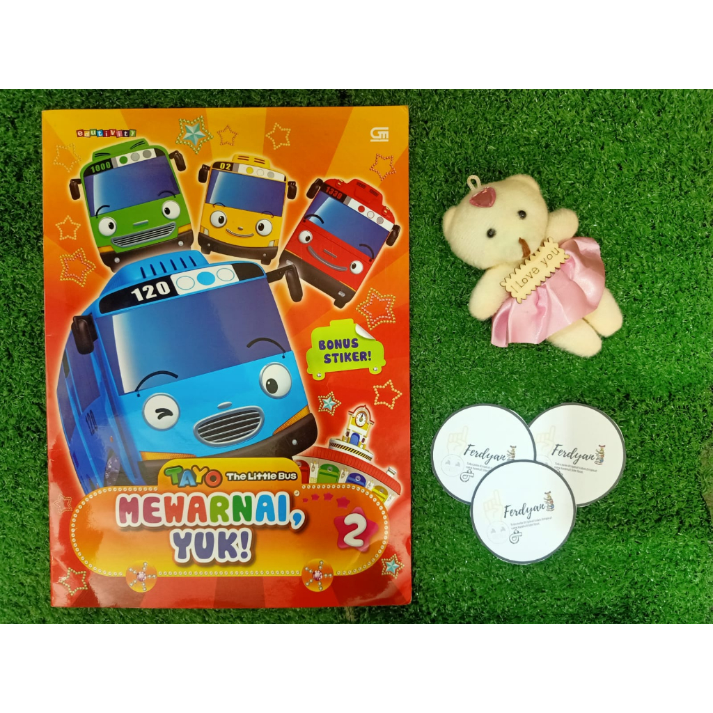 Tayo the Little Bus: Mewarnai, Yuk 2 Buku Mewarnai Edukasi Anak