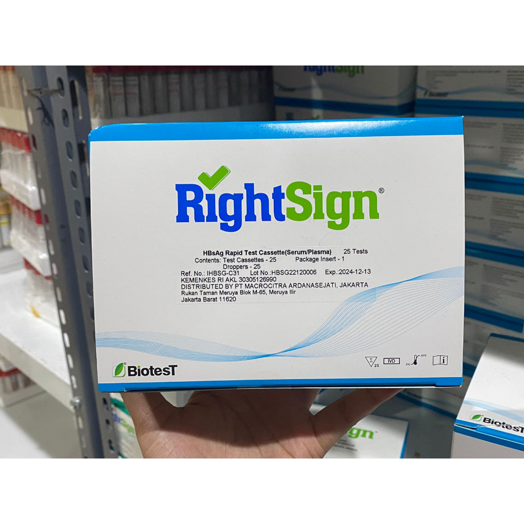 tes Rapid rightsign card HBsAg
