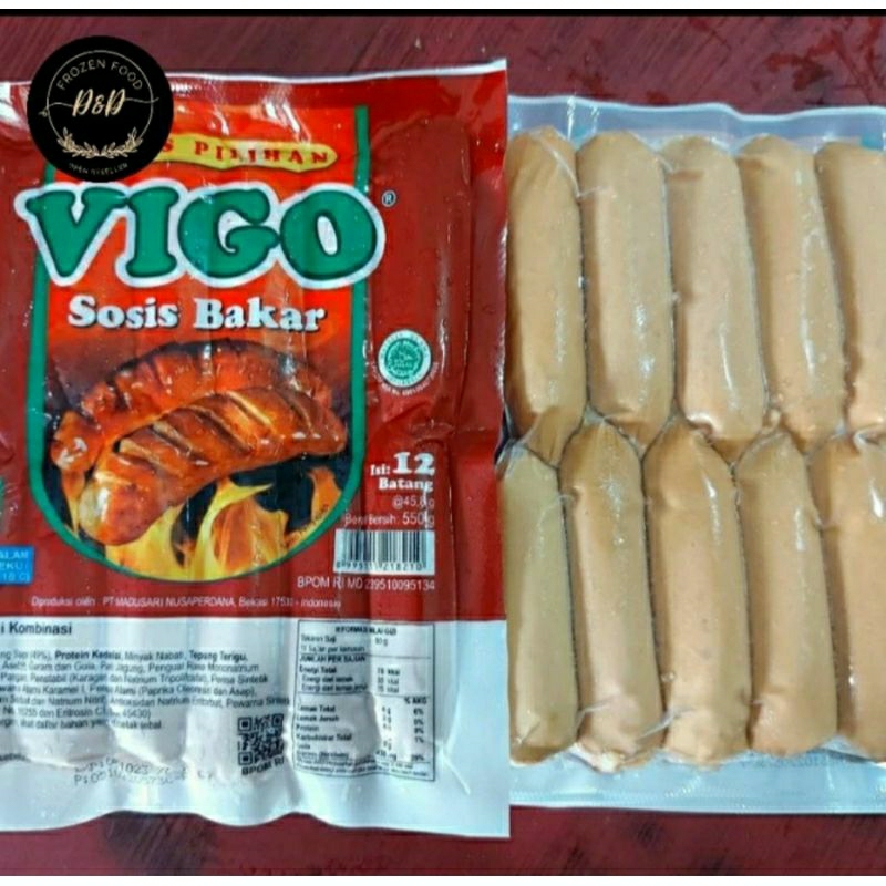 

sosis vigo bakar isi 12/frozen/daging