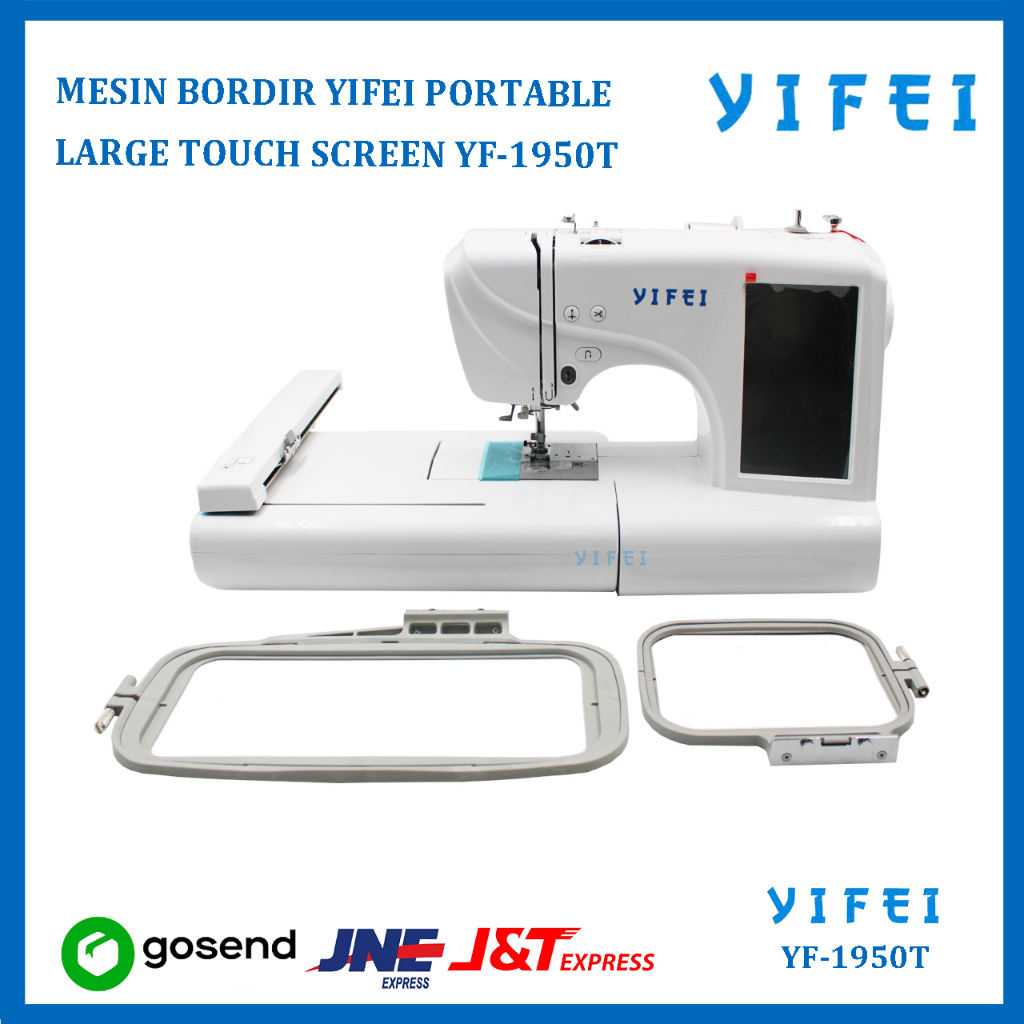 MESIN BORDIR YIFEI PORTABLE LARGE TOUCH SCREEN YF-1950T