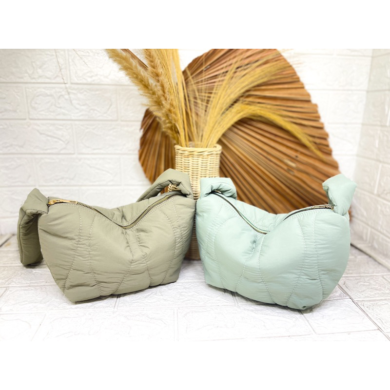 kimmy puff, puffy bag, tas puff, tas selempang, tas empuk, tas parasut, tas sintesis parasut, tas pa
