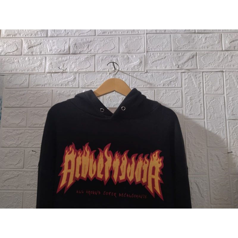 Hoodie Acover Hitam