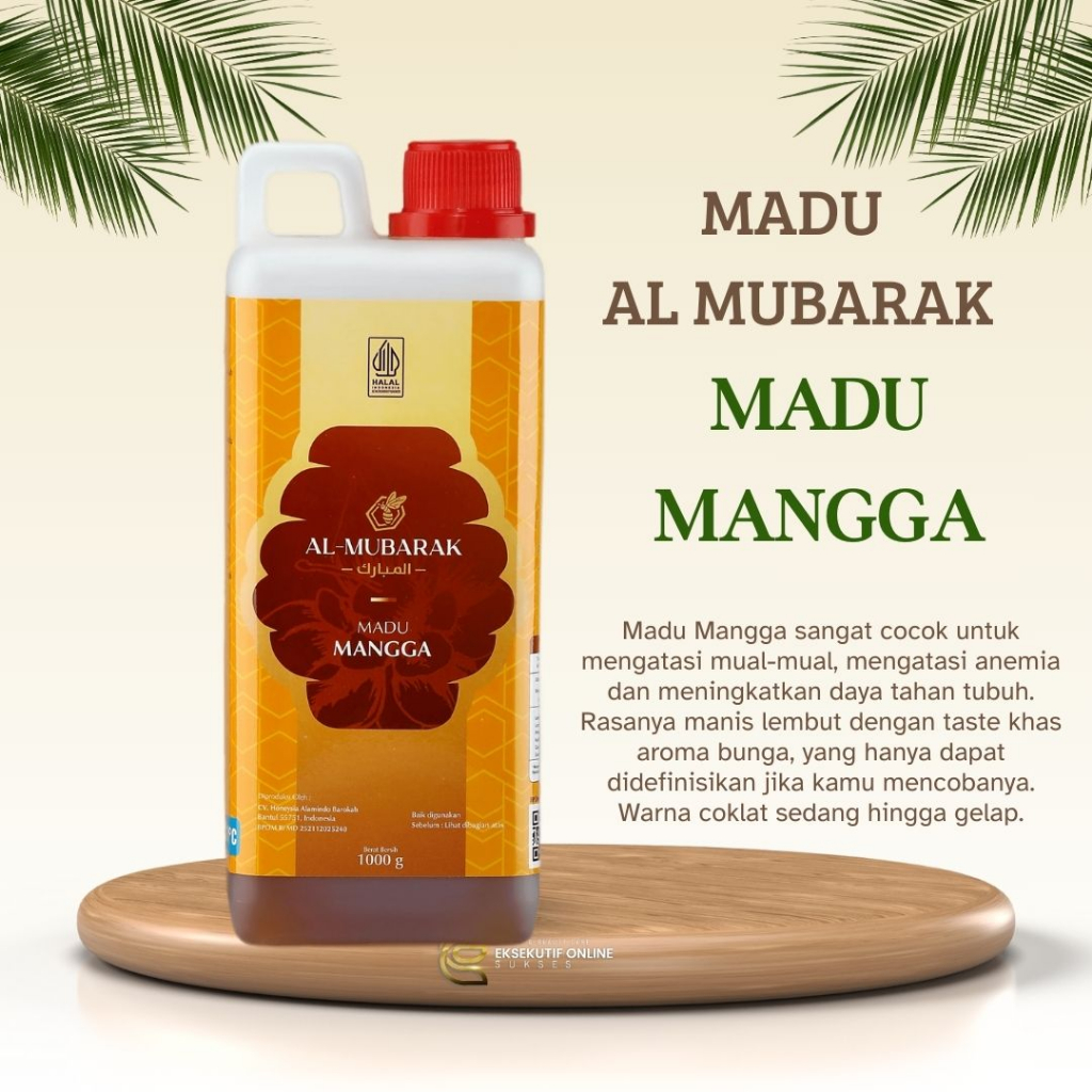 

Madu Murni Asli Al Mubarak Mangga 1000 GR