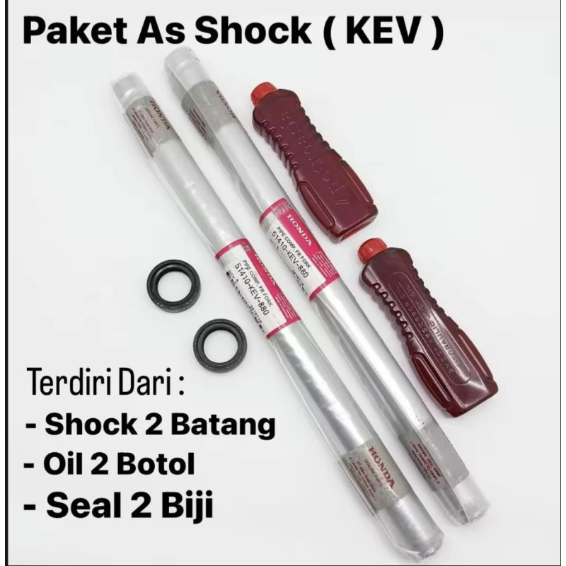 Paket As Shock Depan buat Motor Supra Lama, Supra X, Supra  Fit Lama, Supra Fit Baru, Revo Lama.Kode