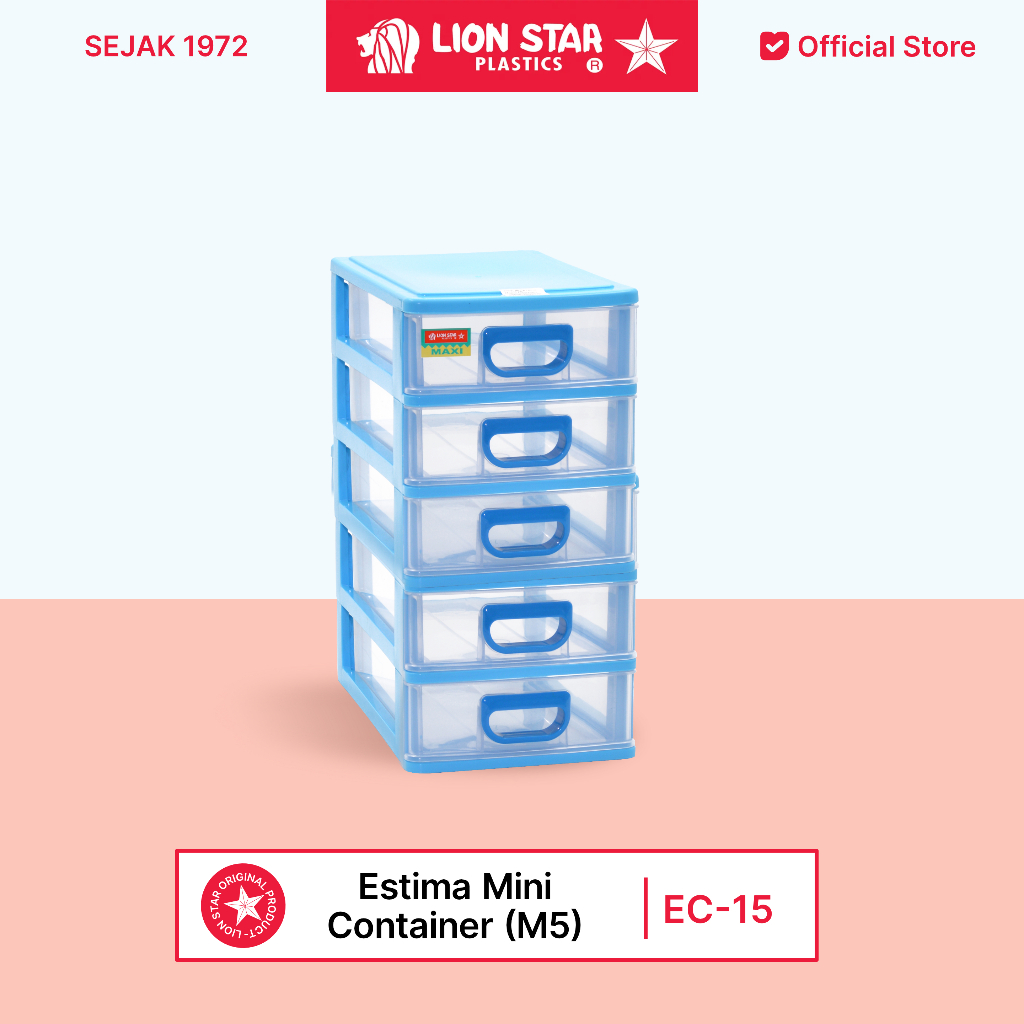 LION STAR Estima Mini Container M5 5 laci susun EC-15