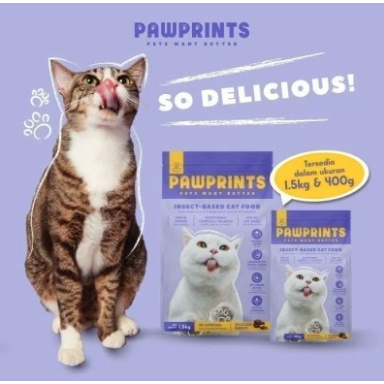 PAWPRINTS CATFOOD 400gr &amp; 1,5kg