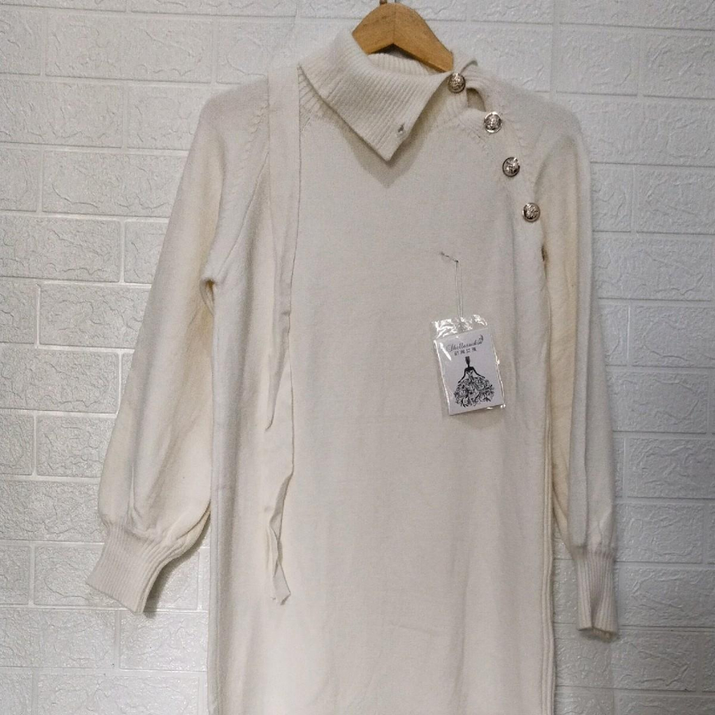 Gamis Rajut Kancing Bahu Ori By ShellaSaukia