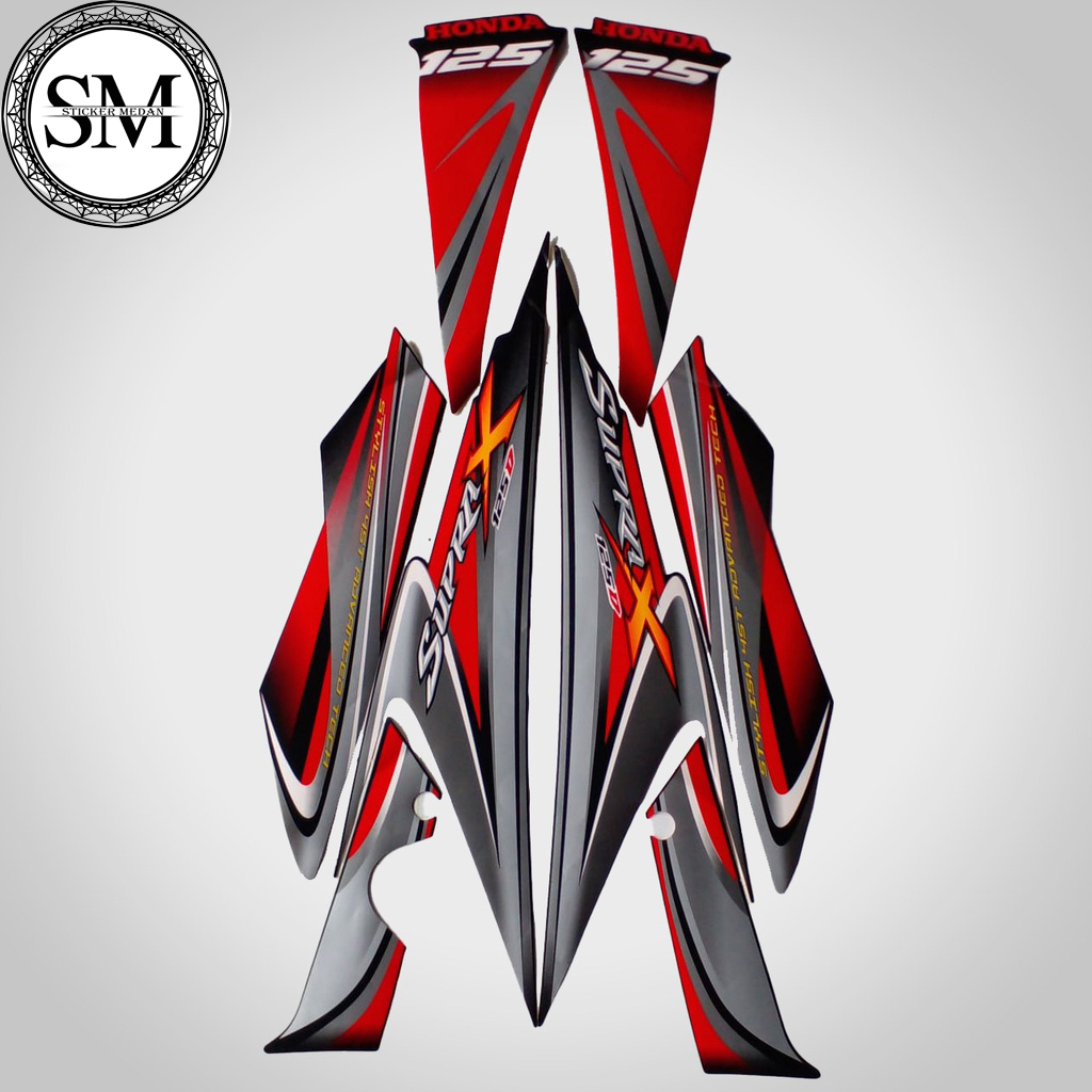 Striping Stiker List Body Motor Honda Supra X 125 D 2010 Standar List Stiker Honda Supra X 125 D 201