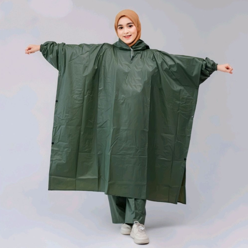 Jas Hujan Ponco/Kelelawar Pria wanita by Cortina Jas Hujan Ponco Celana Lengan