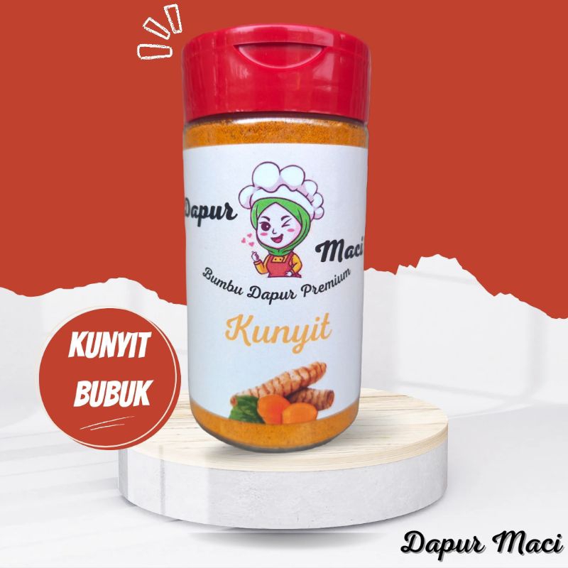 

Kunyit Bubuk / Ground Turmeric / Bumbu Dapur Bubuk Botol 50 Gr - Dapur Maci