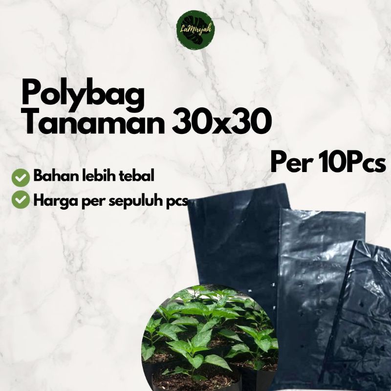 Polybag Tanaman 30x30 Bahan Tebal (10pcs)