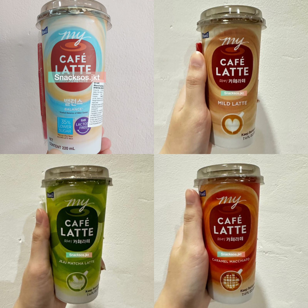 

MY CAFE LATTE MILD LATTE / CARAMEL MACCHIATO / JEJU MATCHA LATTE / BALANCE LATTE