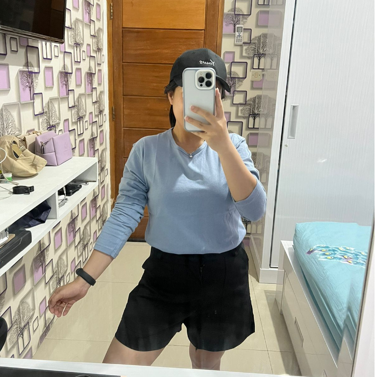 KAOS POLOS LENGAN PANJANG LONGSLEEVE l BAJU TSHIRT TUMBLR TEE HIJAB LENGAN PENDEK KATUN OVERSIZE DUS