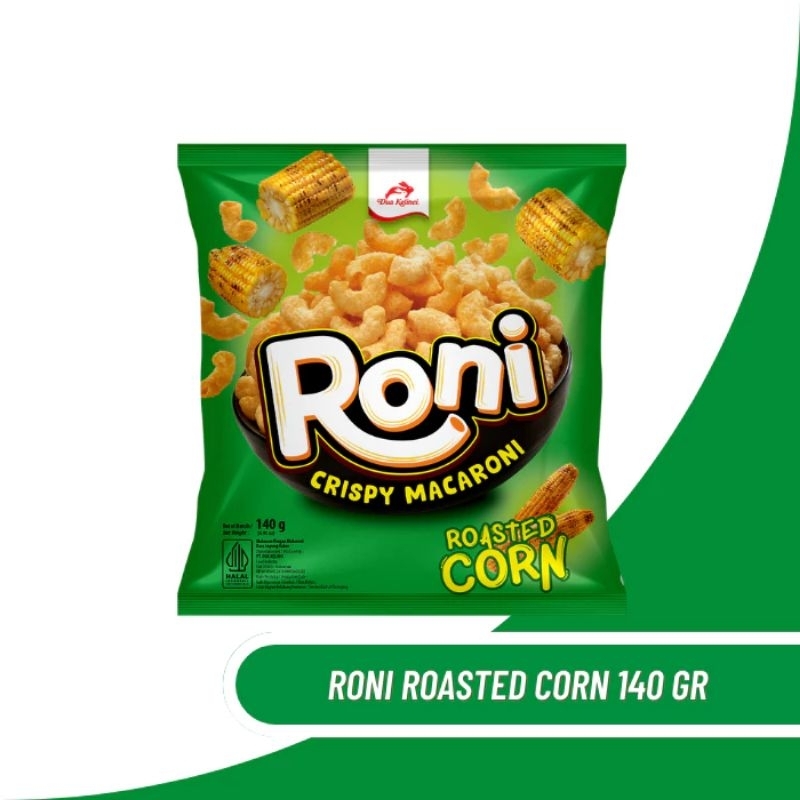 

dua kelinci RONI makaroni crispy rasa SPICY / ROASTED CORN 140 gram