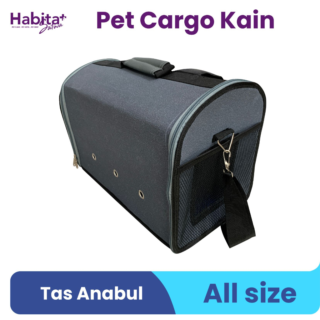 Tas Kucing Anjing Tas hewan Pet Cargo jinjing Kain besar  - Best seller