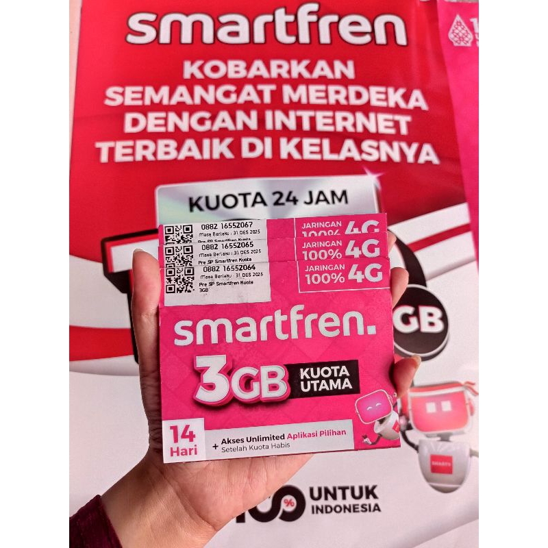 SMARTFREN 12DIGIT 3GB 14H