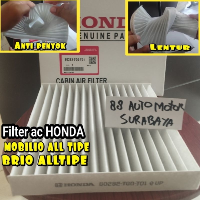 FILTER AC HONDA MOBILIO BRIO FILTER AC MOBILIO BRIO CABIN AIR FILTER