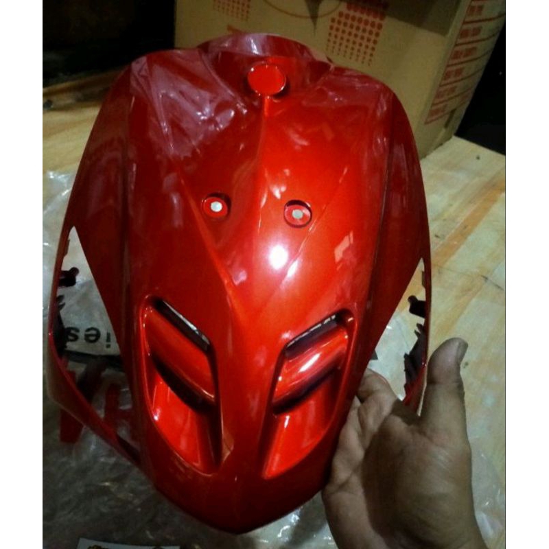 Tameng depan mio sporty merah marun bodi depan mio sporty merah maroon original Yamaha