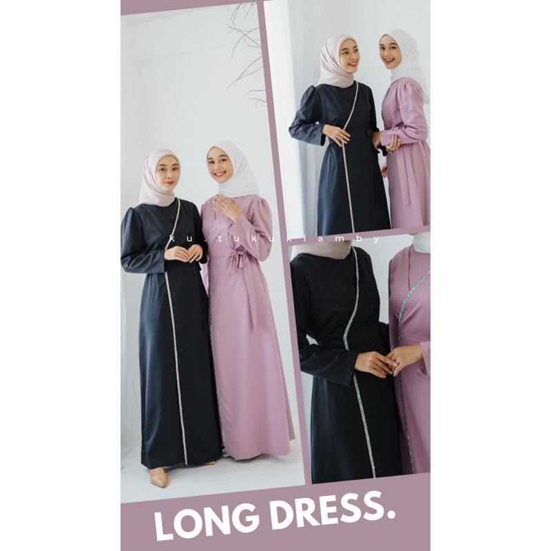 READY - HUMAIRA DRESS GAMIS KONDANGAN BRIDESMAID SWAROVSKI ( ku.tukuklamby )
