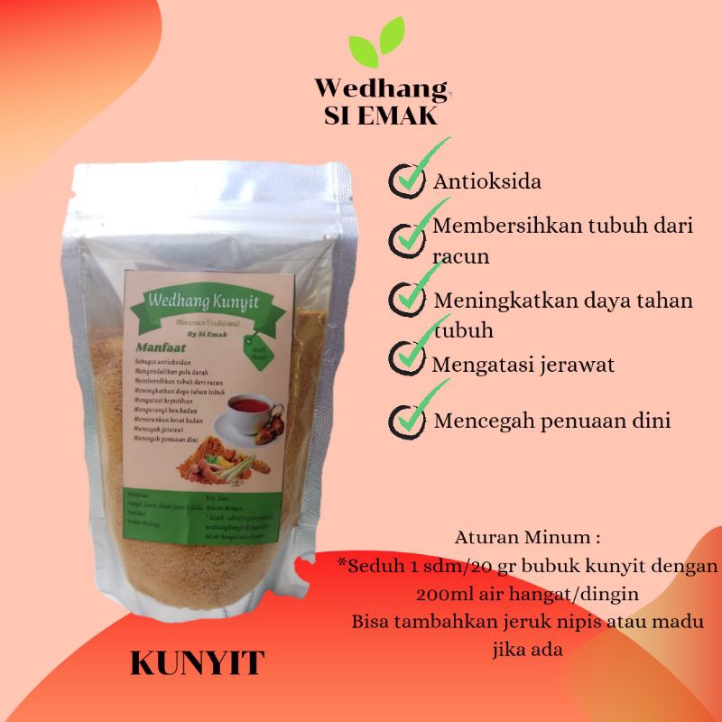 

Kunyit Asam/Kunyit/Sari Kunyit/Serbuk Kunyit/Minuman Kunyit/Wedhang Kunyit by Si Emak