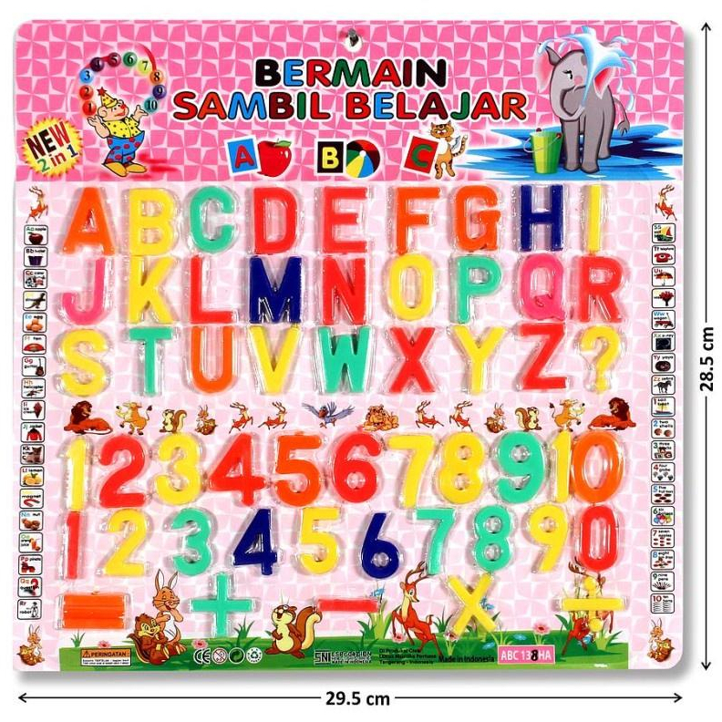 MAINAN ABC HURUF DAN ANGKA BERMAIN SAMBIL BELAJAR ABC138HA - MAINAN EDUKASI ANAK