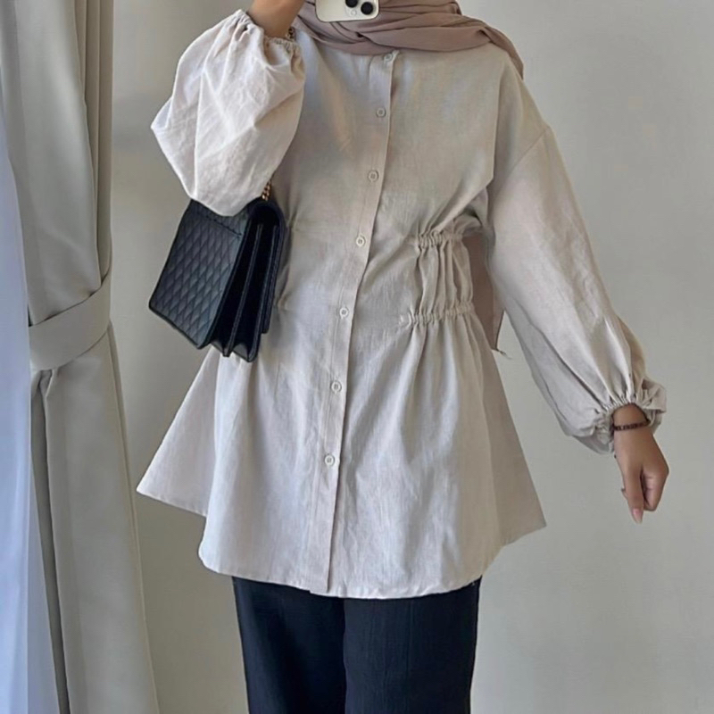 RAYNA LINEN SHIRT by Yellowfacy