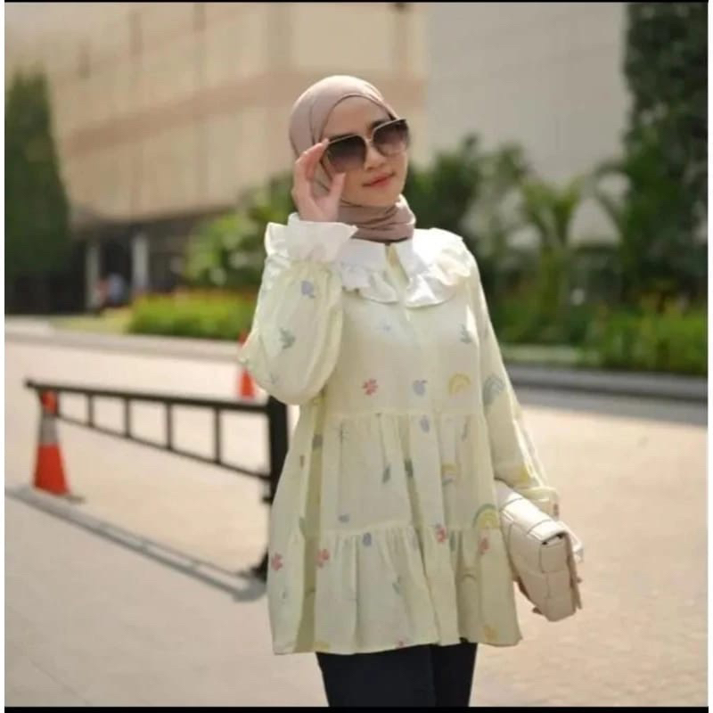 Rainbow Jenna Blouse VANILLA HIJAB