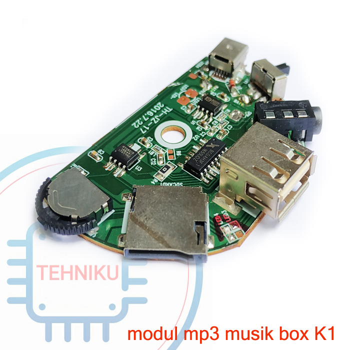 modul mp3 musik box K2 micro sd usb player model kaleng ,diy mp3 portabel
