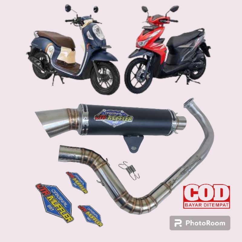 Knalpot Samlong matic Beat Karbu Fi beat Street Scoopy original Jtr muffler