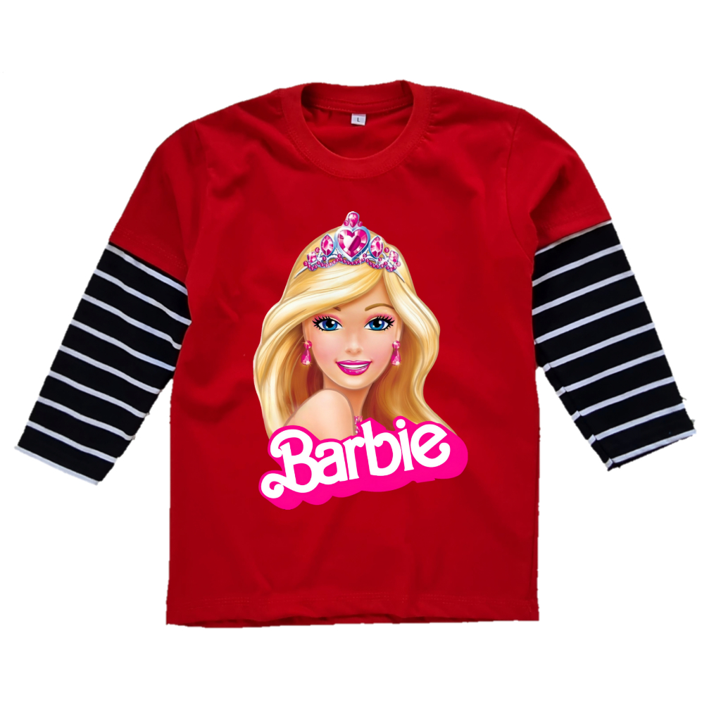 Kaos Distro Anak Perempuan Karakter Barbie