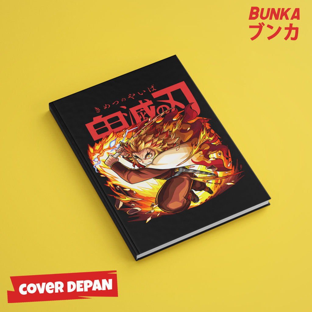 

Note Book Aesthetic Anime Kimetsu no Yaiba Demon Slayer Rengoku Design Hardcover A5 Buku Tulis Catatan Notes Agenda Planner Jurnal vintage buku catatan story book kado anniversary valentine cowok cewek murah