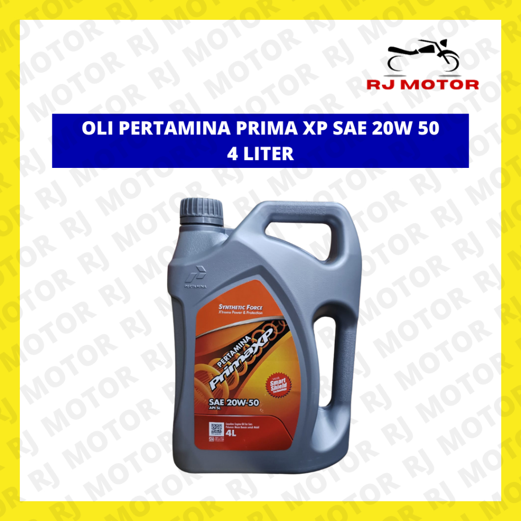 OLI PERTAMINA PRIMA XP 20W50 4LITER UNTUK MOBIL ASLI PERTAMINA