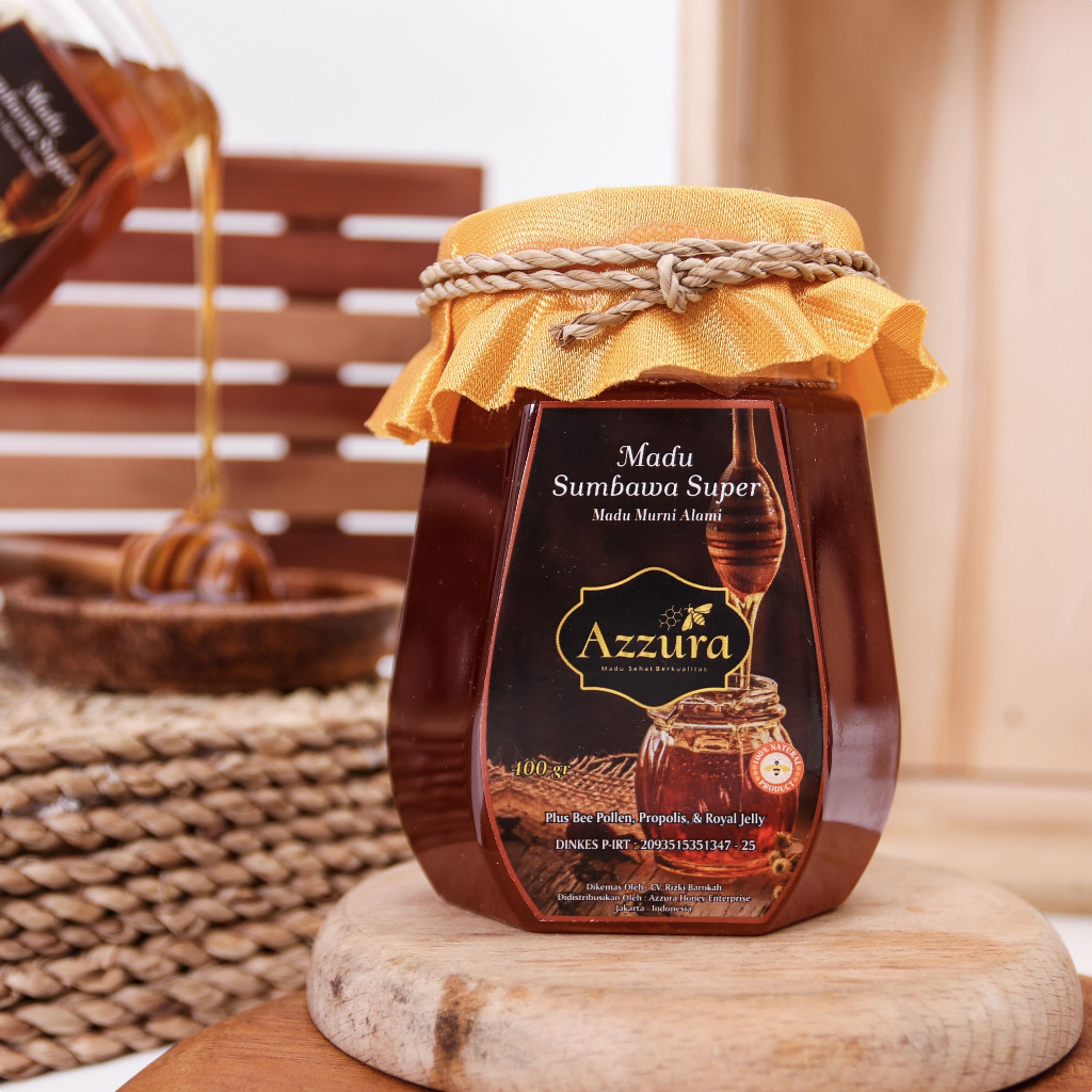 

Madu Kesehatan Madu Sumbawa Super Original 100% Madu Azzura 400 Gram