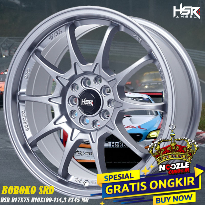 Promo HSR Ring 17 Baut 5 Lebar 7,5 Rata Pelek Racing Ring 17 Terbaru innova Ertiga