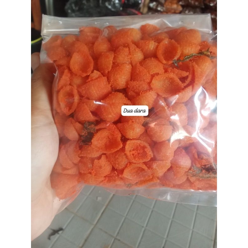 

250gr makaroni kerang rasa bumbu balado daun jeruk