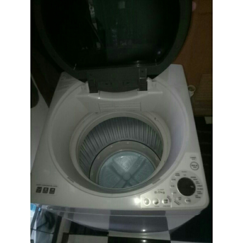 mesin cuci sharp 1 tabung topload 8kg