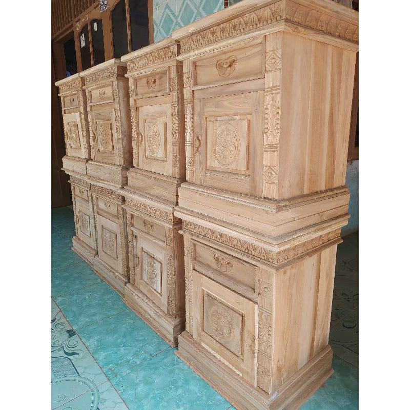 Nakas Rahwana / Nakas Dipan / Nakas Jati / Nakas Kayu Jati / Nakas Jati Tpk