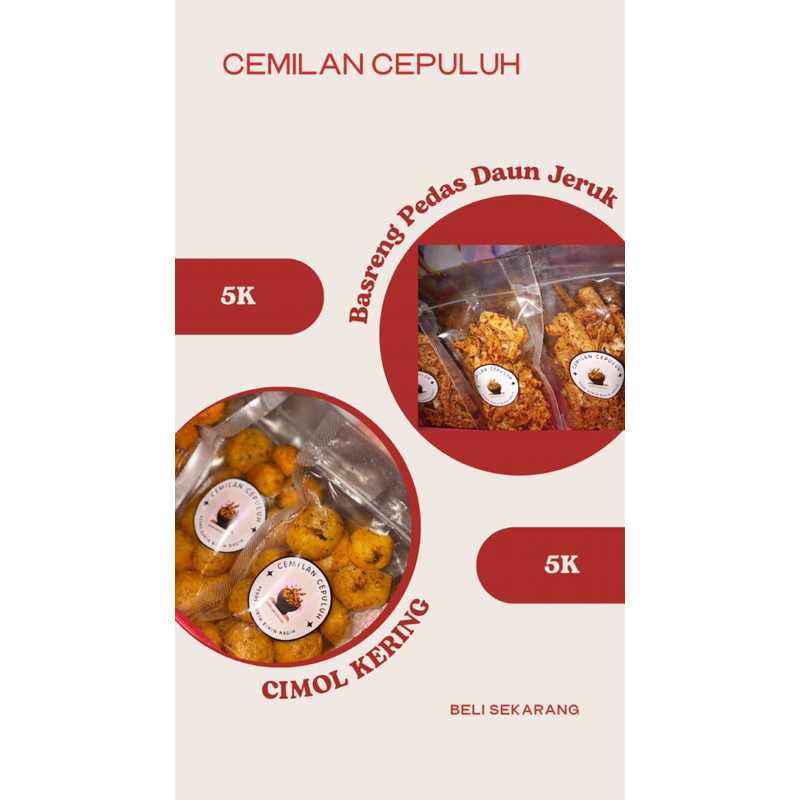 

Cimol Kering Daun Jeruk