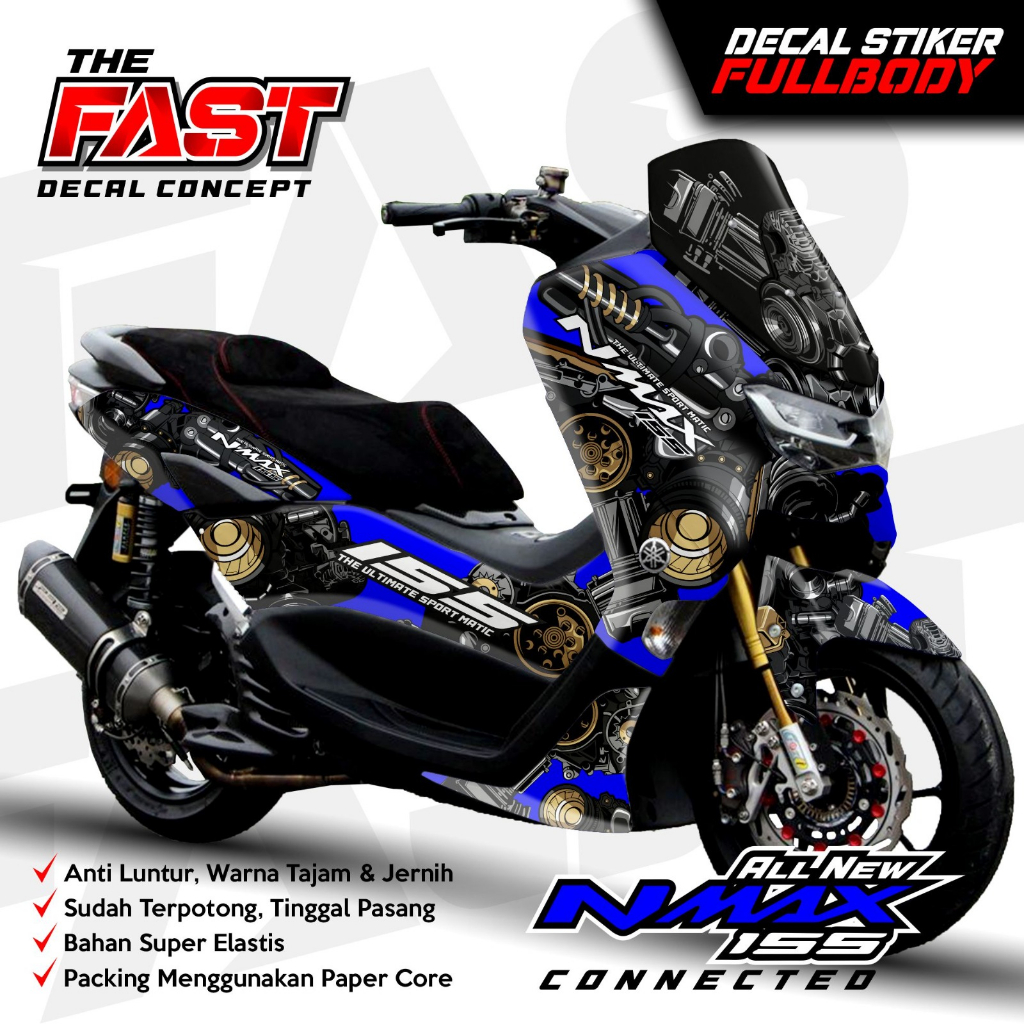 Decal sticker new nmax stiker decal viral Decal Nmax New sticker Nmax terbaru decal nmax simple nmax