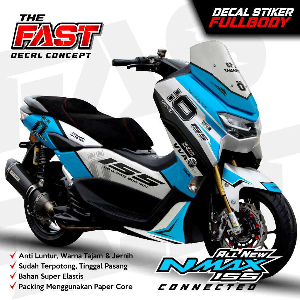 Stiker fullbody viral Decal Nmax New sticker Nmax terbaru decal nmax simple nmax 155 stiker nmax Sti