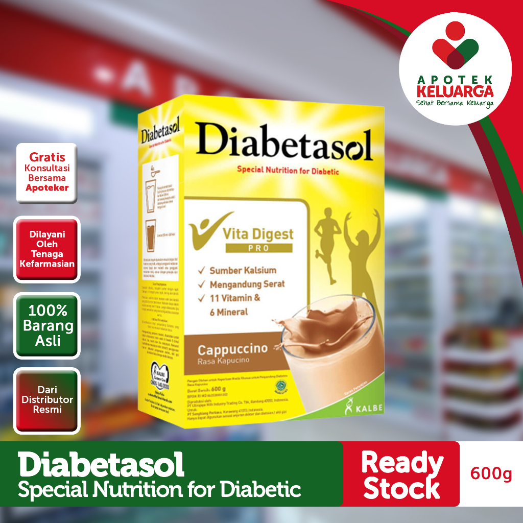 

Diabetasol Vita Digest Pro Susu Rasa Cokelat 600 g