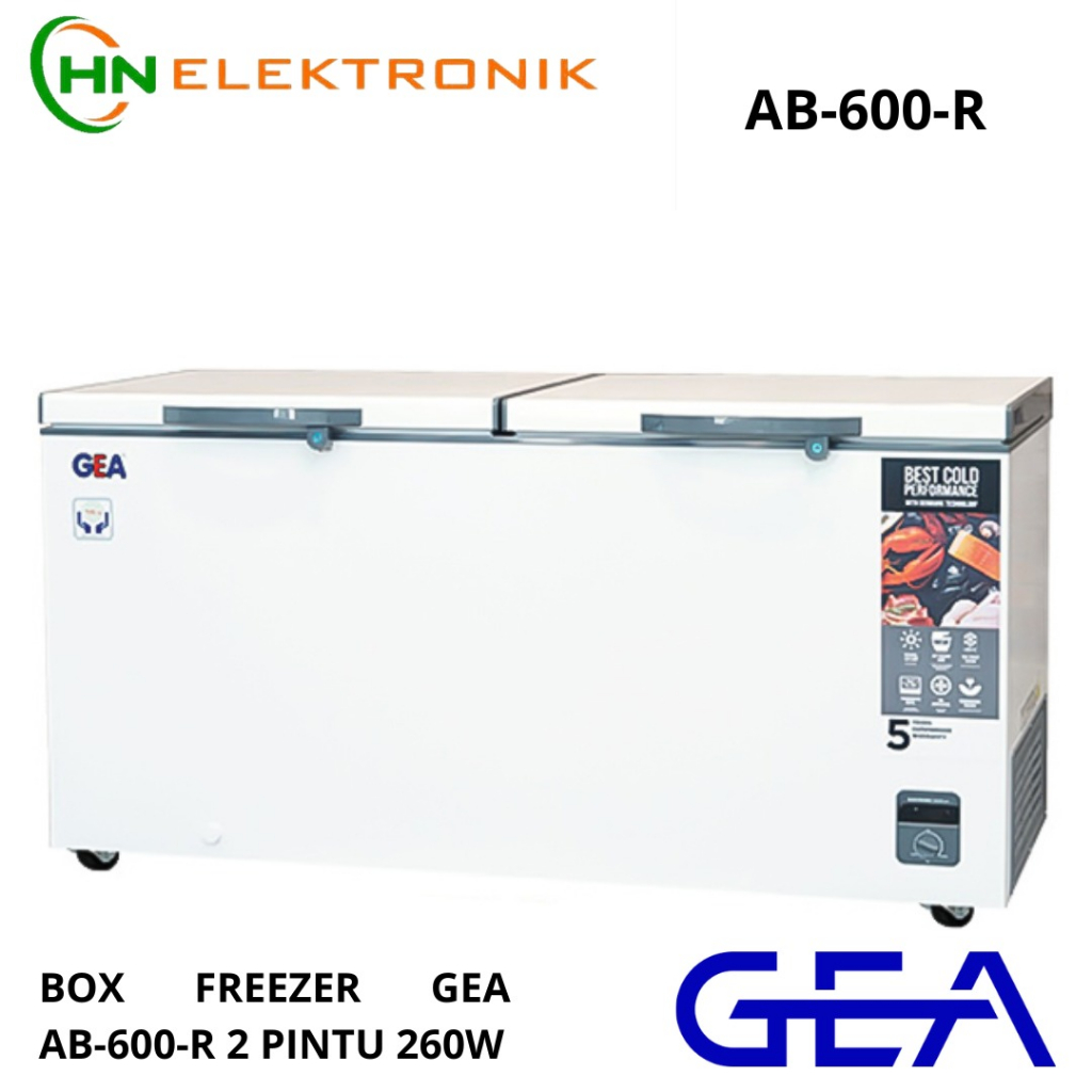 BOX FREEZER GEA 2 PINTU 500L 260W AB-600-R