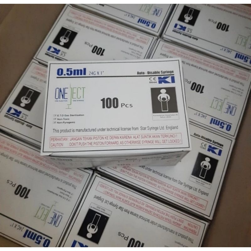 oneject 0,5ml box 100 pcs