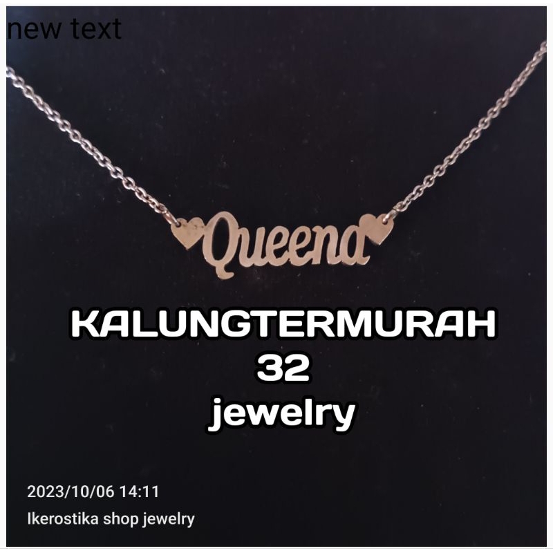 kalung nama custom berkualitas