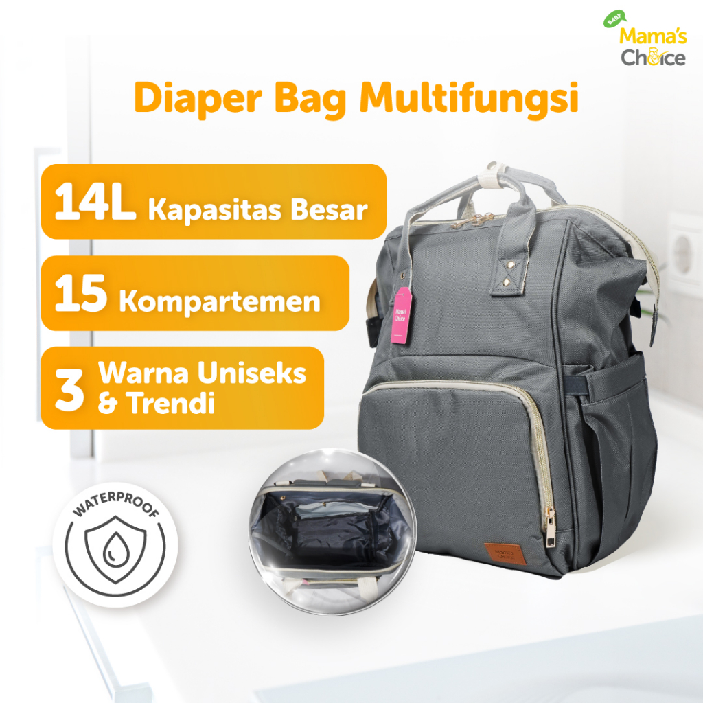 Tas Bayi | Multi-Function Diaper Bag Mama's Choice (Tas Popok Baby) Image 3