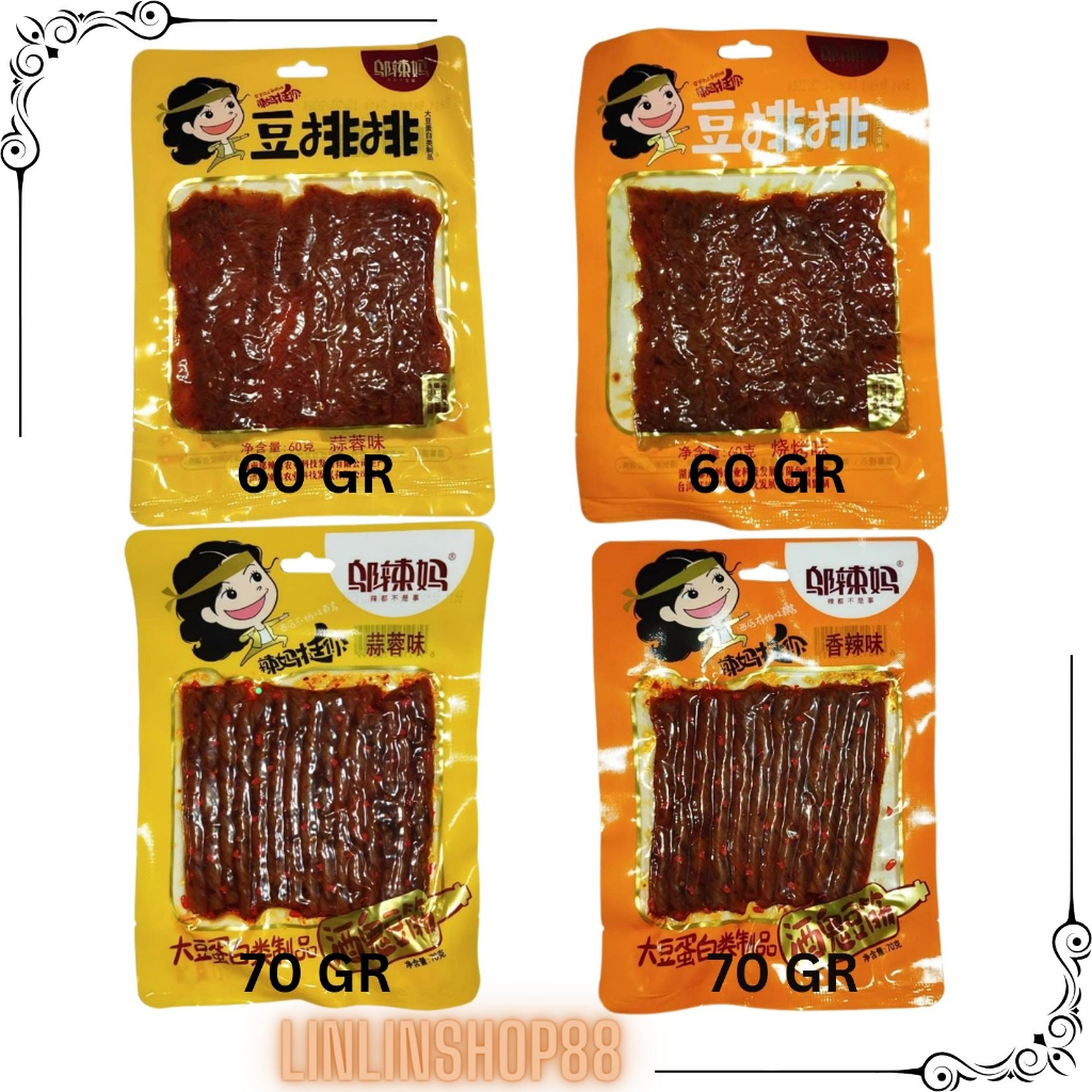 

Latiao Spicy Tofu Snack Cemilan Pedas Cina ( HALAL ) makanan ringan - cemilan ringan snack siap makan