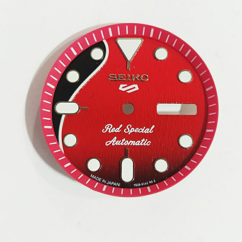 Dial seiko Red special Dial Mod for 7s26, 4r36, NH36 untuk jam tangan