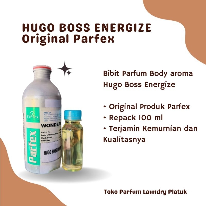 PROMO HUGO BOSS ENERGIZE Bibit Parfum Body Original Parfex Repack 100ml